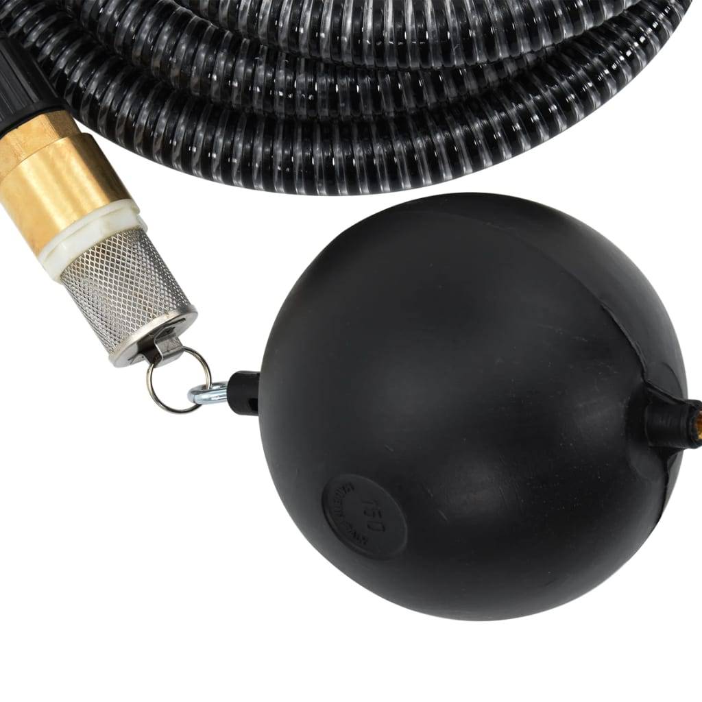 Vidaxl - Tuyau d'aspiration avec raccords en laiton noir 1,1" 7 m PVC vidaXL 151061 - Image 4