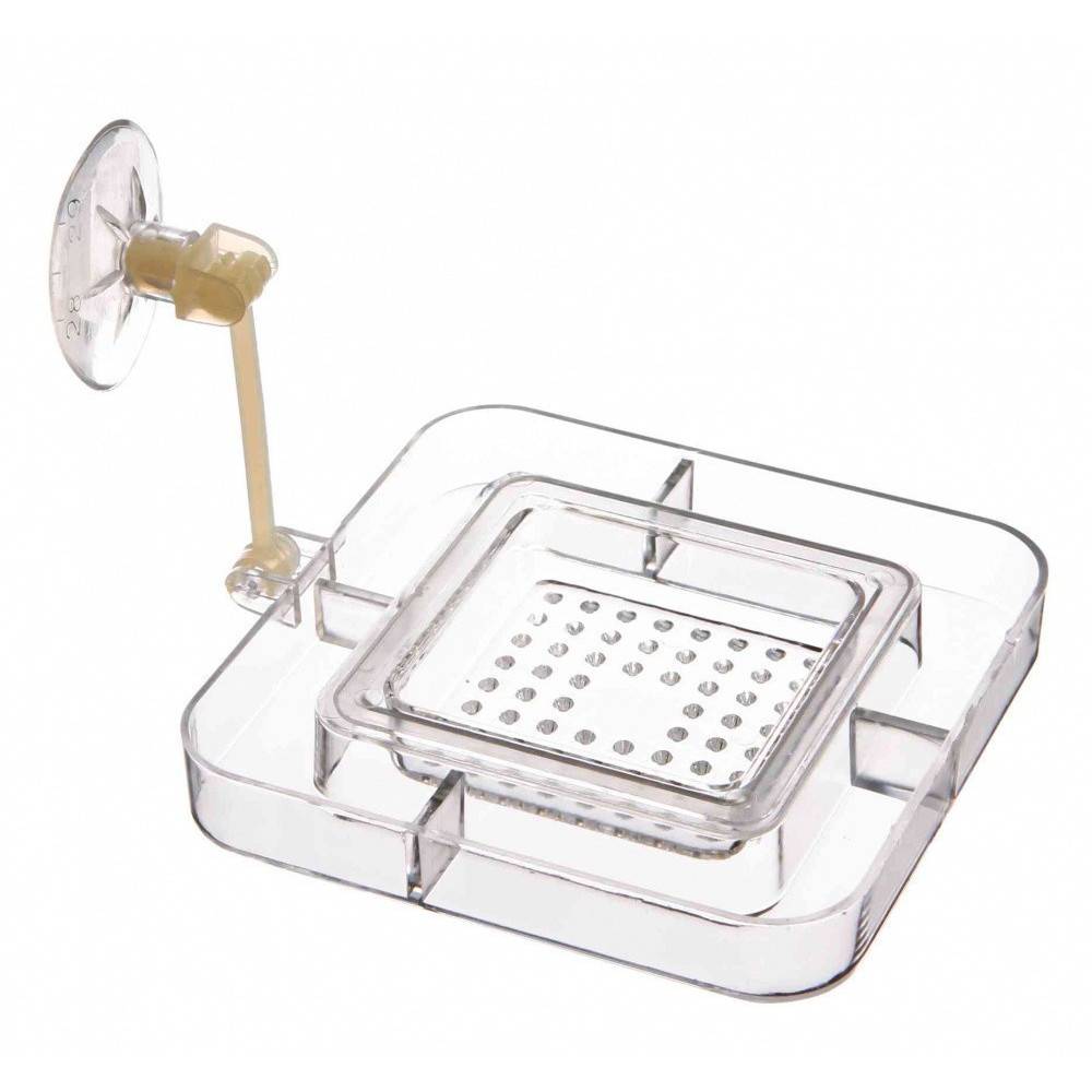 Trixie - Tablette pour nourriture avec tamis 7 x 7 cm, aquarium. - Imagen 1