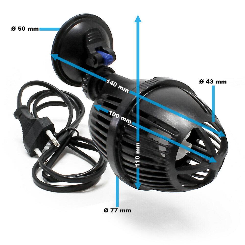 Helloshop26 - Pompe brassage wavemaker ventouse 3000 litres par heure 6 watts aquarium eau pompe - Imagen 2