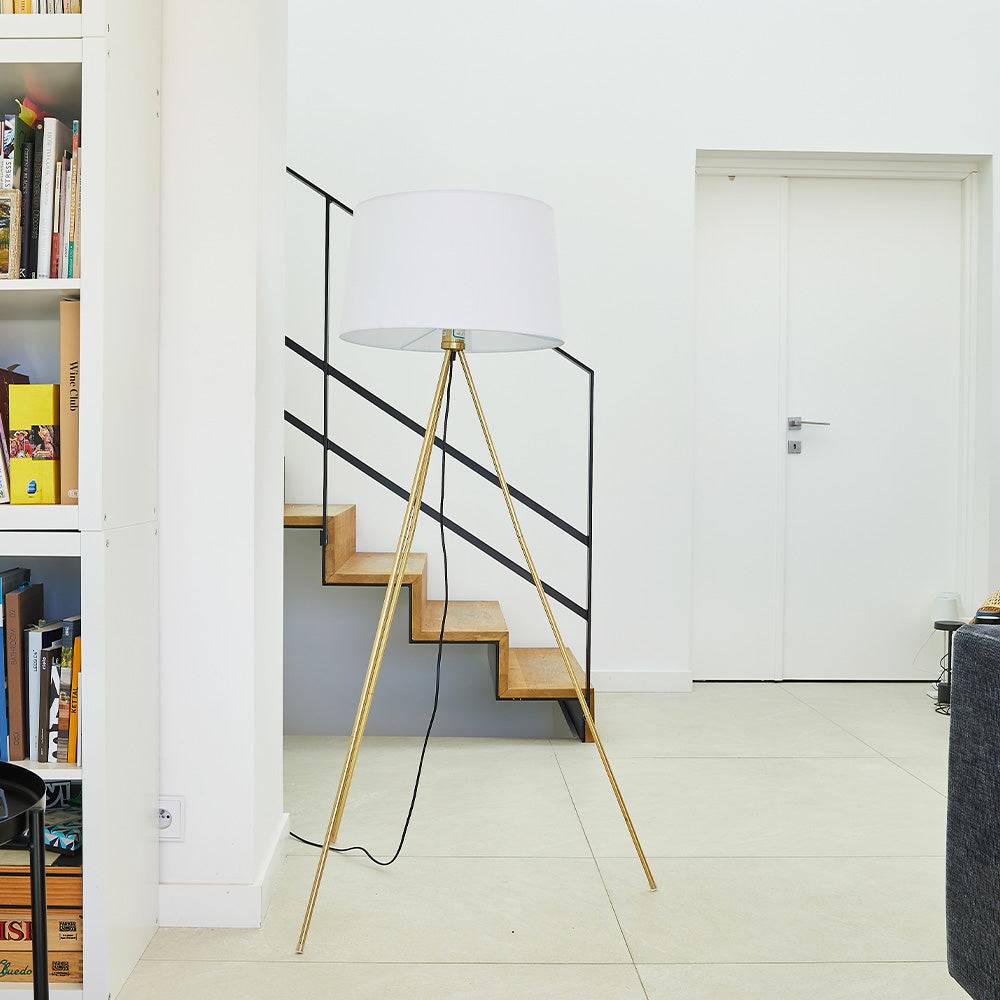 Lumisky - Lampadaire salon ELLIA GOLD Or Métal H140CM - Imagen 3