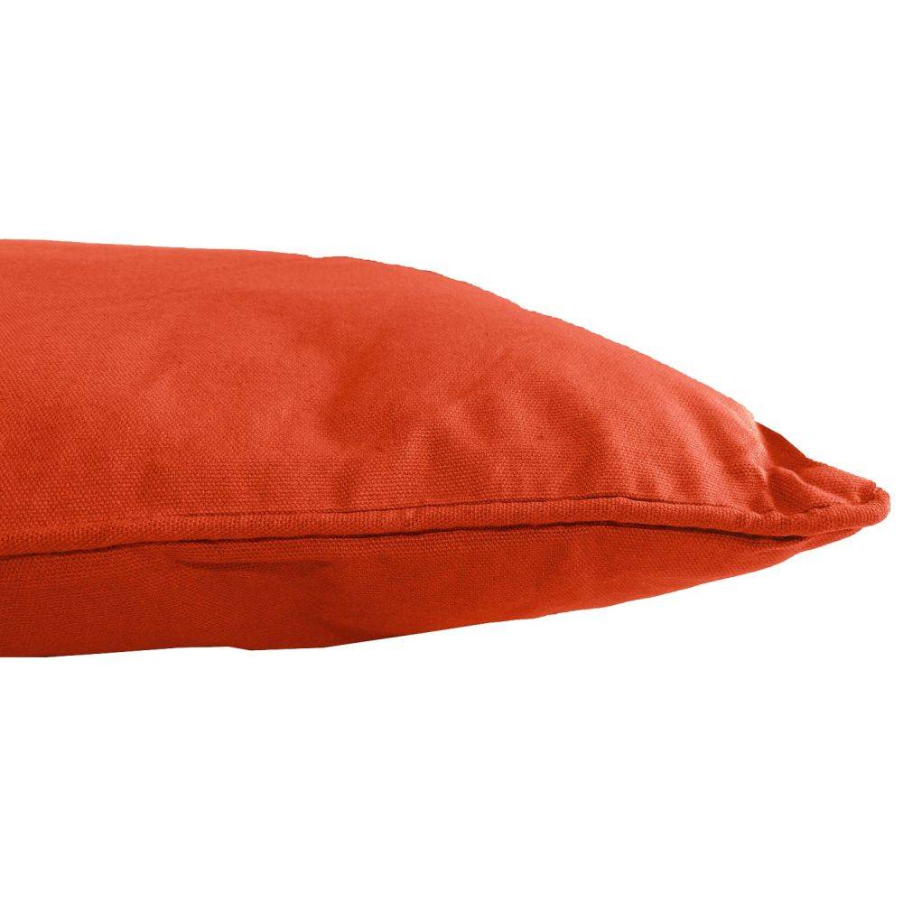 Jardindeco - Coussin en coton coloré Salsa 45 cm (Lot de 2) Orange - Imagen 2