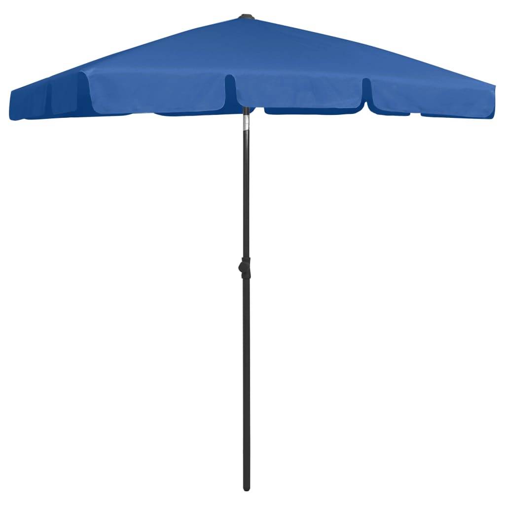 Helloshop26 - Parasol de plage 180 x 120 cm bleu azuré - Imagen 2