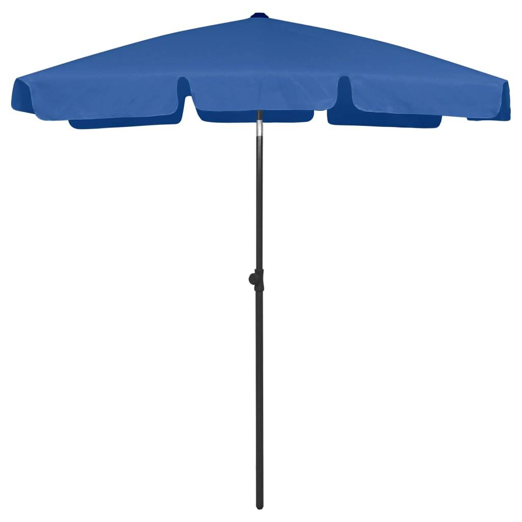 Helloshop26 - Parasol de plage 180 x 120 cm bleu azuré - Imagen 1