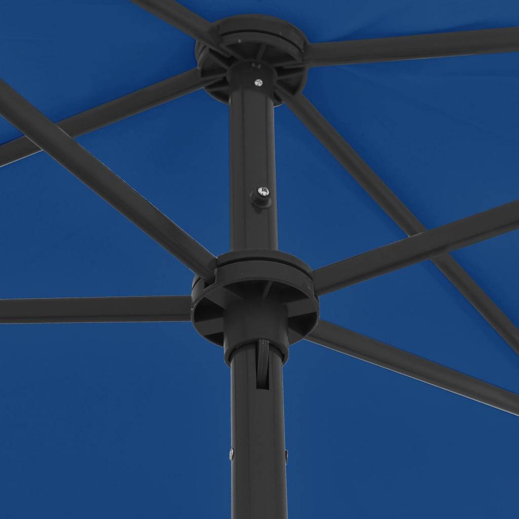 Helloshop26 - Parasol de plage 180 x 120 cm bleu azuré - Imagen 6