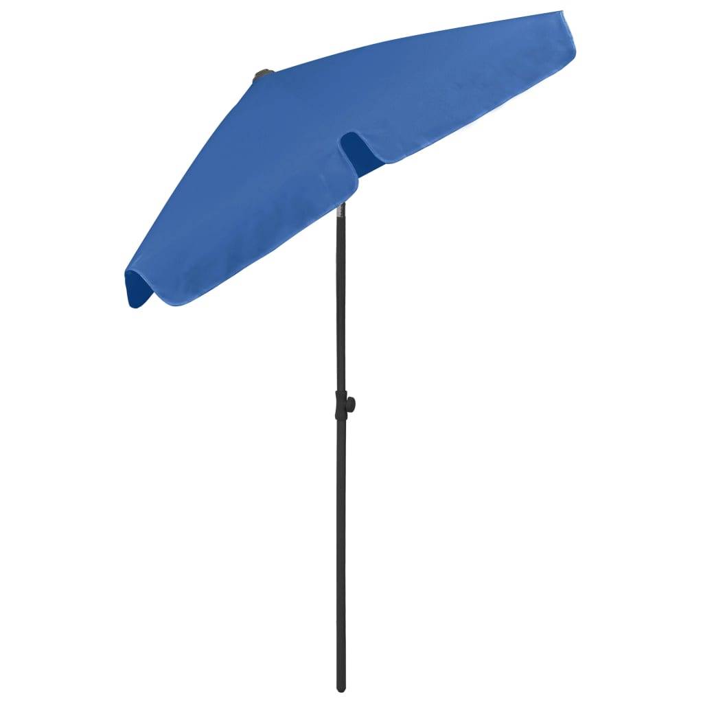 Helloshop26 - Parasol de plage 180 x 120 cm bleu azuré - Imagen 4