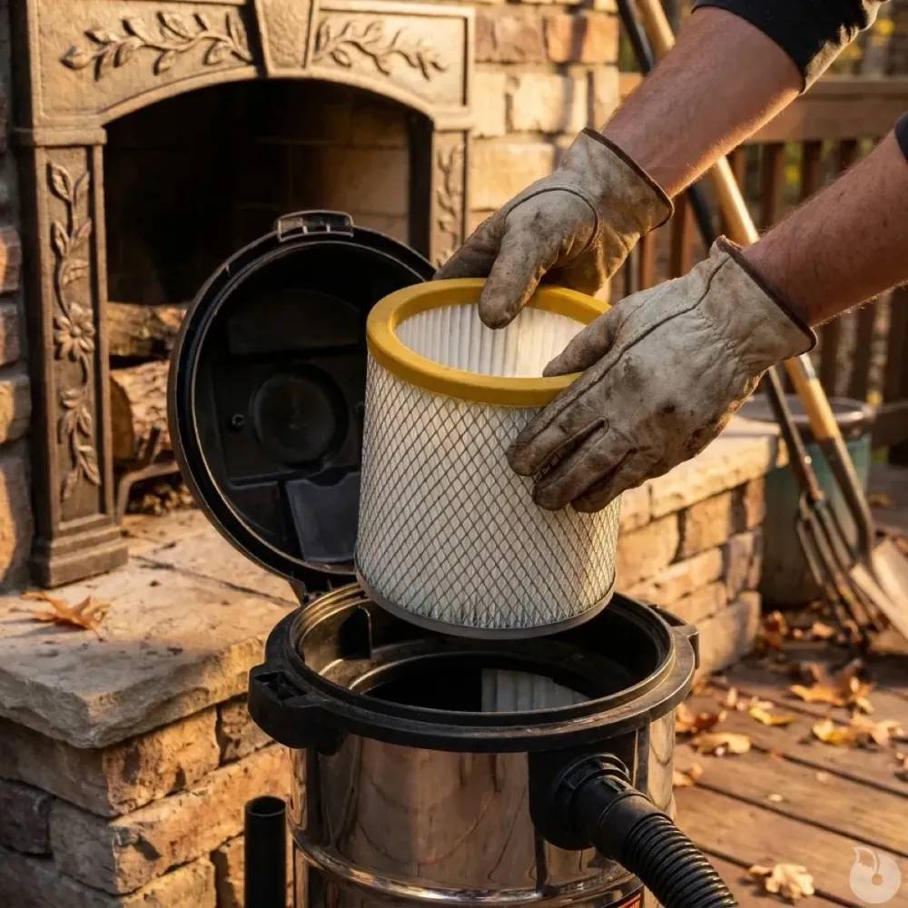 Ribimex - Filtre de rechange HEPA pour aspirateur à cendres Ribimex