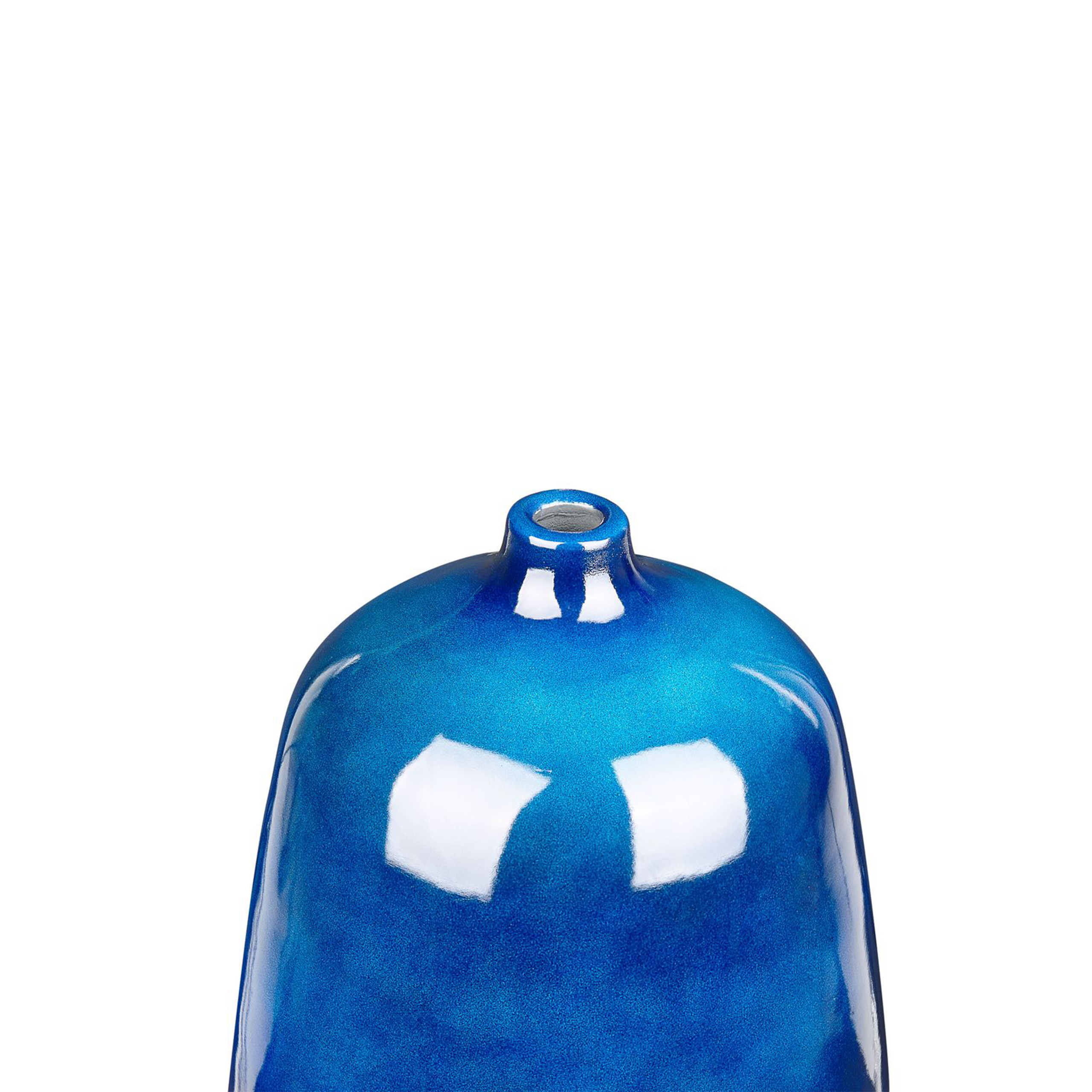 Beliani - Vase à fleurs Terre cuite Bleu foncé VITORIA - 27x27x45- Beliani - Image 5