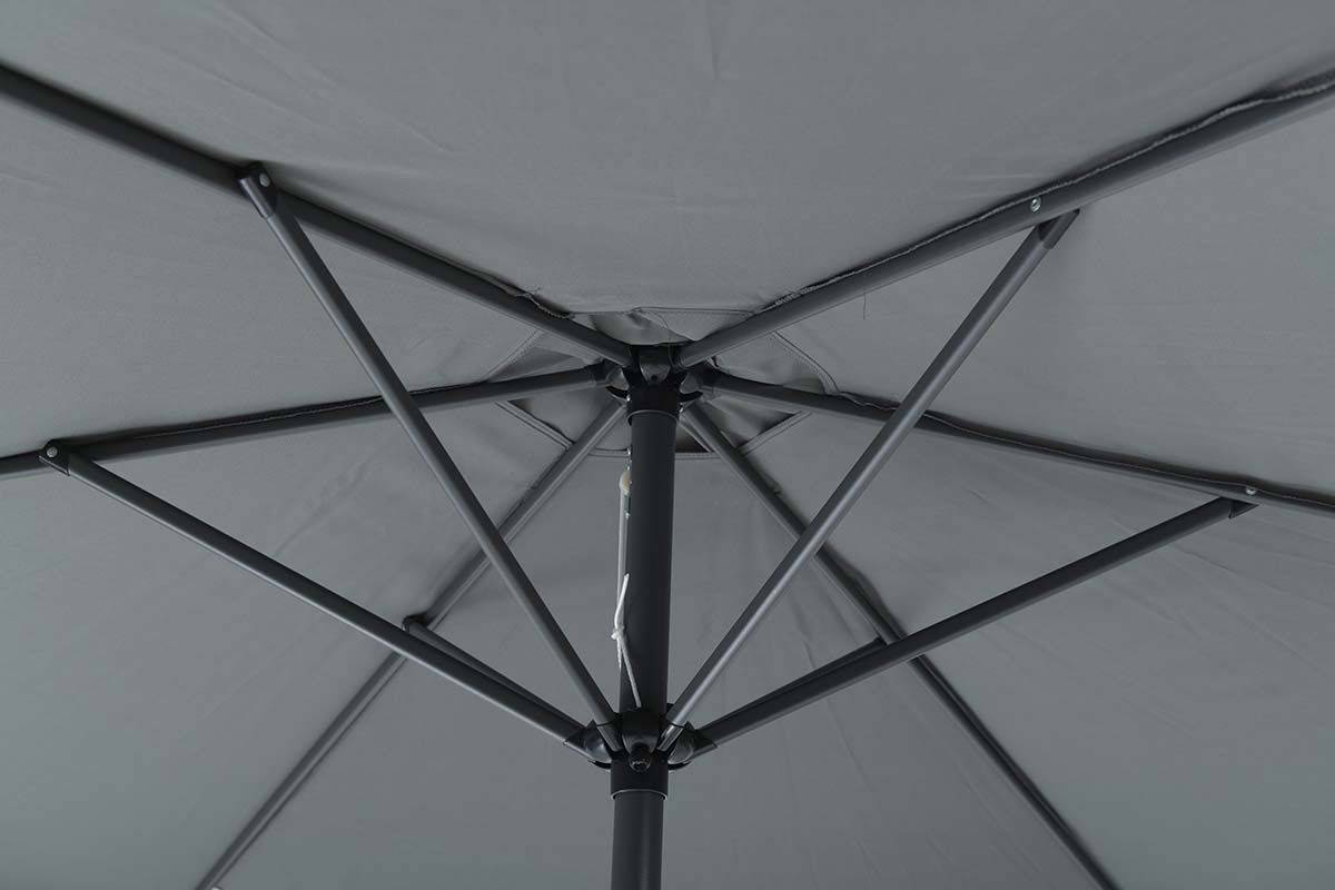 Garden Impressions - Parasol Delta - Ø 300 - noir charbon - gris foncé - Garden Impressions - Imagen 3