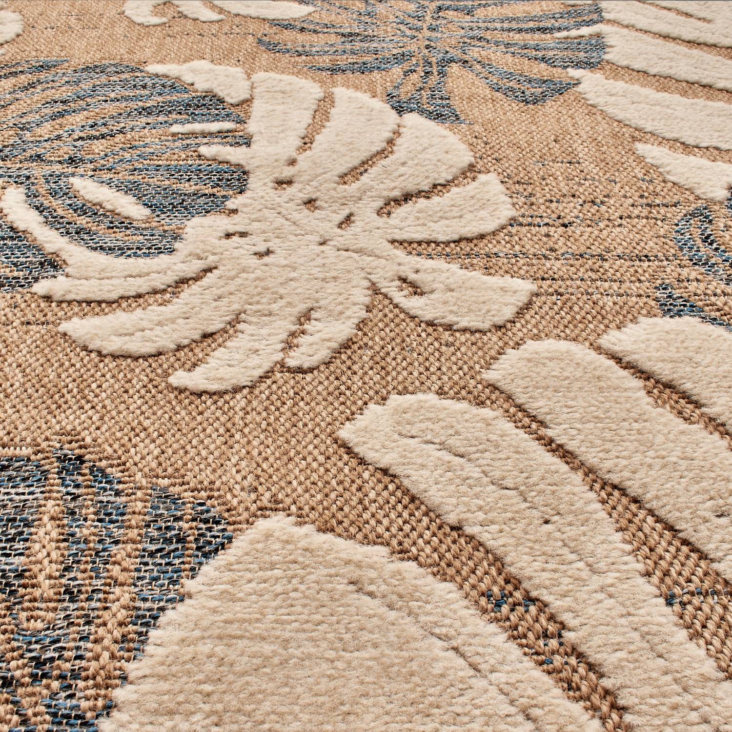 Autre - Tapis intérieur et extérieur en polypropylène marron 160x230cm - Imagen 2
