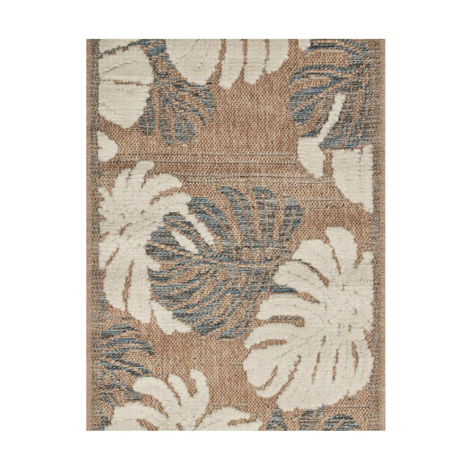 Autre - Tapis intérieur et extérieur en polypropylène marron 160x230cm - Imagen 1