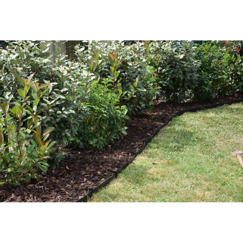 Jardinex - Bordure de jardin flexible JARDINEX 10 m - Noir 19 cm - Jardinex - Imagen 2