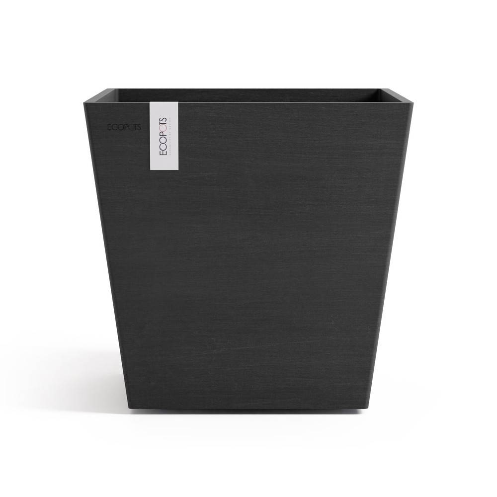 Ecopots - Pot Carré Rotterdam 35 Gris Foncé + réservoir d'eau - 35,2 x 35,2 x H. 34 cm - 30 L ECOPOTS - Imagen 2