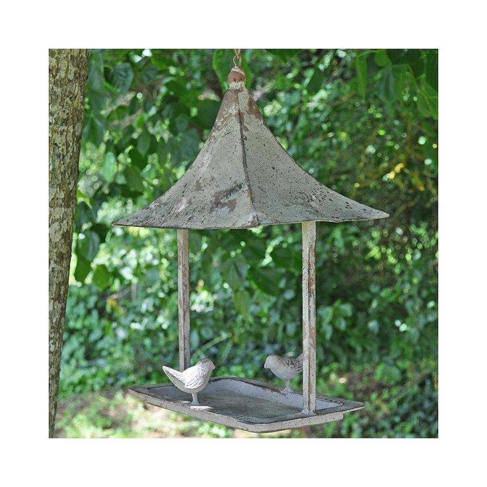 La Grande Prairie - Mangeoire à oiseau rectangulaire en fer patiné - Imagen 3