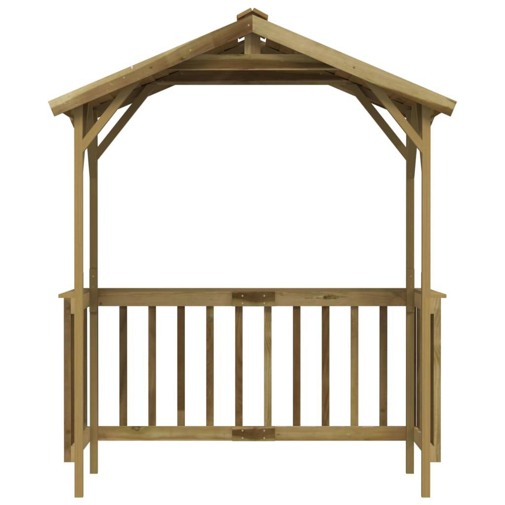 Abri Barbecue Bois Pin Imprégné Rangement Jardin 163,5x93cm Vert - ComfortXL Outdoor Living - Image 3