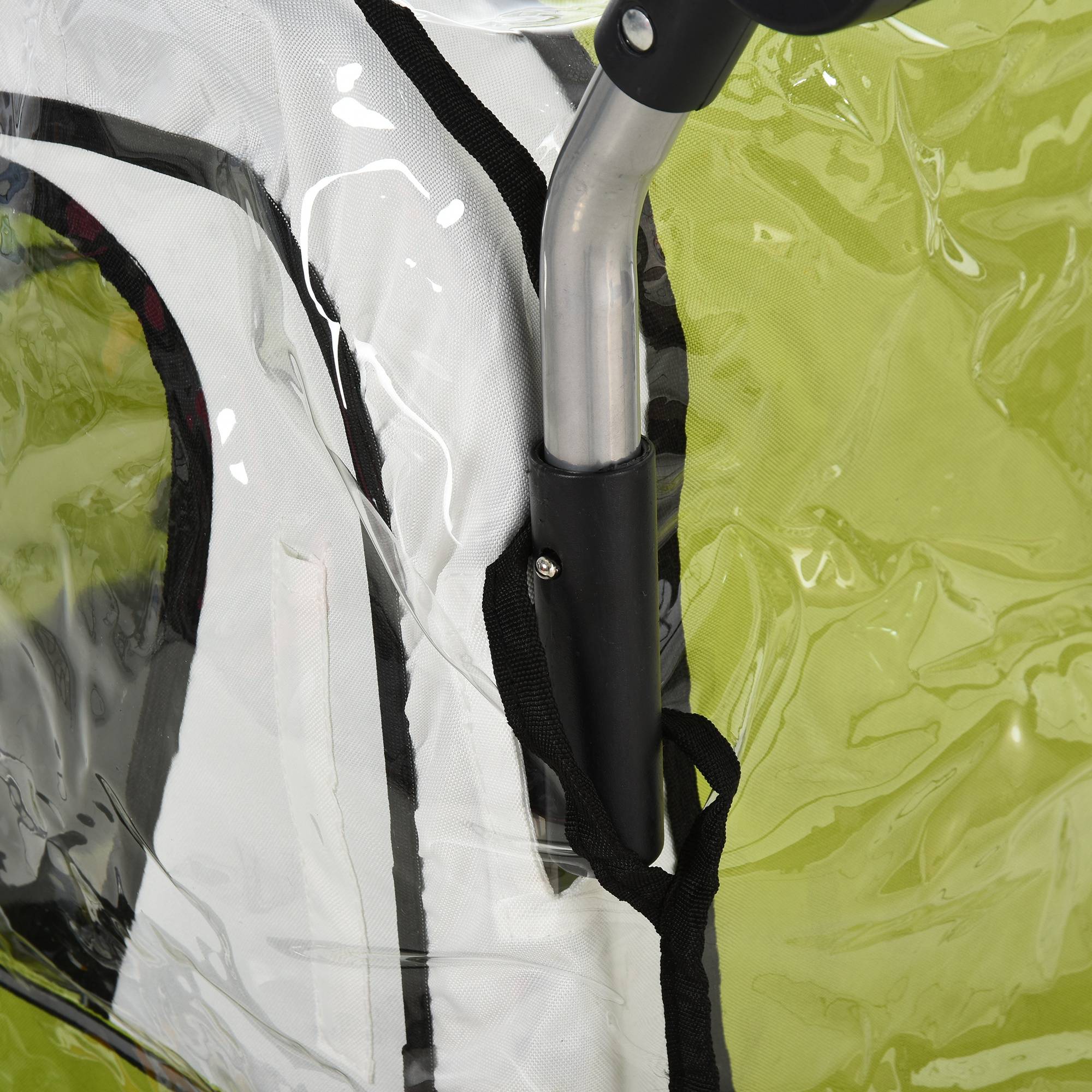 Sans Marque - Capote pluie pour remorque enfant, avec fenêtre, 76x61x61 cm, transparent - Image 10