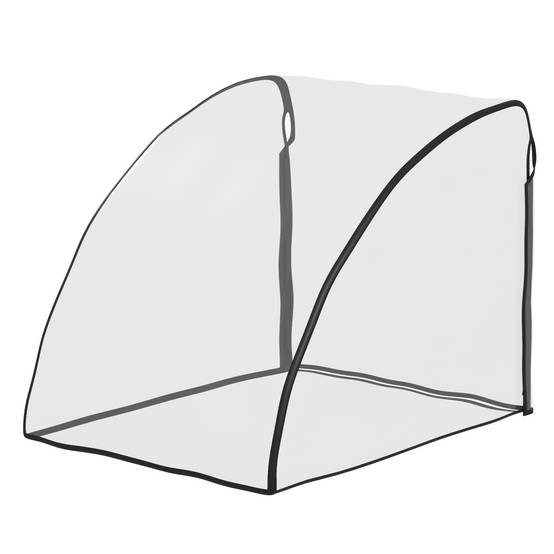 Sans Marque - Capote pluie pour remorque enfant, avec fenêtre, 76x61x61 cm, transparent - Image 9