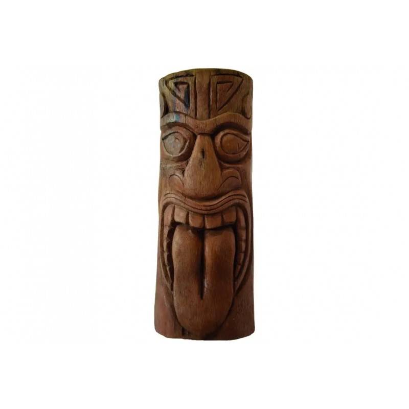 Jardinex - Statue Tiki Haka 100 cm - Brun 100 cm - Jardinex - Imagen 1