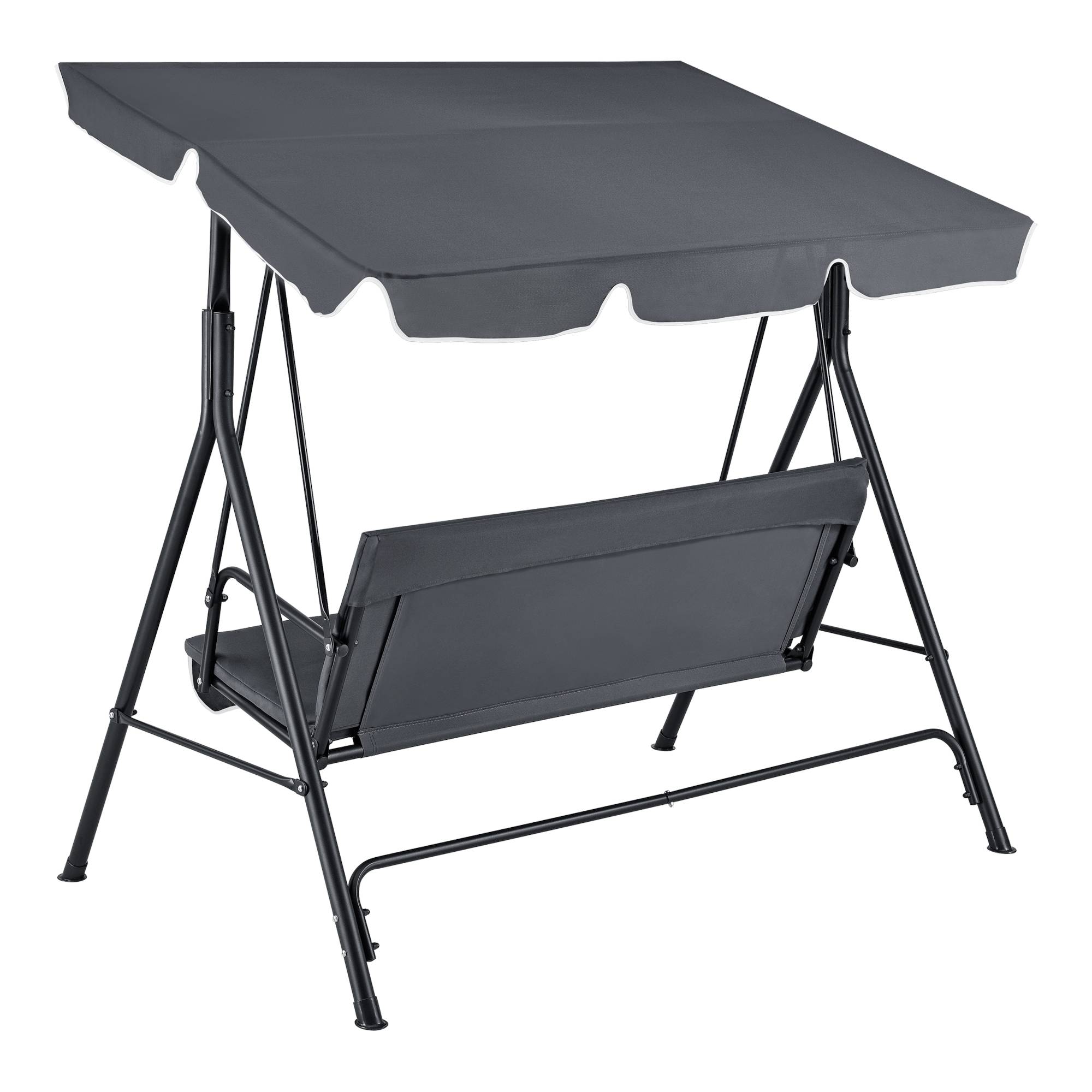 Balancelle de Jardin 3 Places Charge Max. 270 kg 172x112x152cm Gris Foncé [en.casa] - Imagen 4