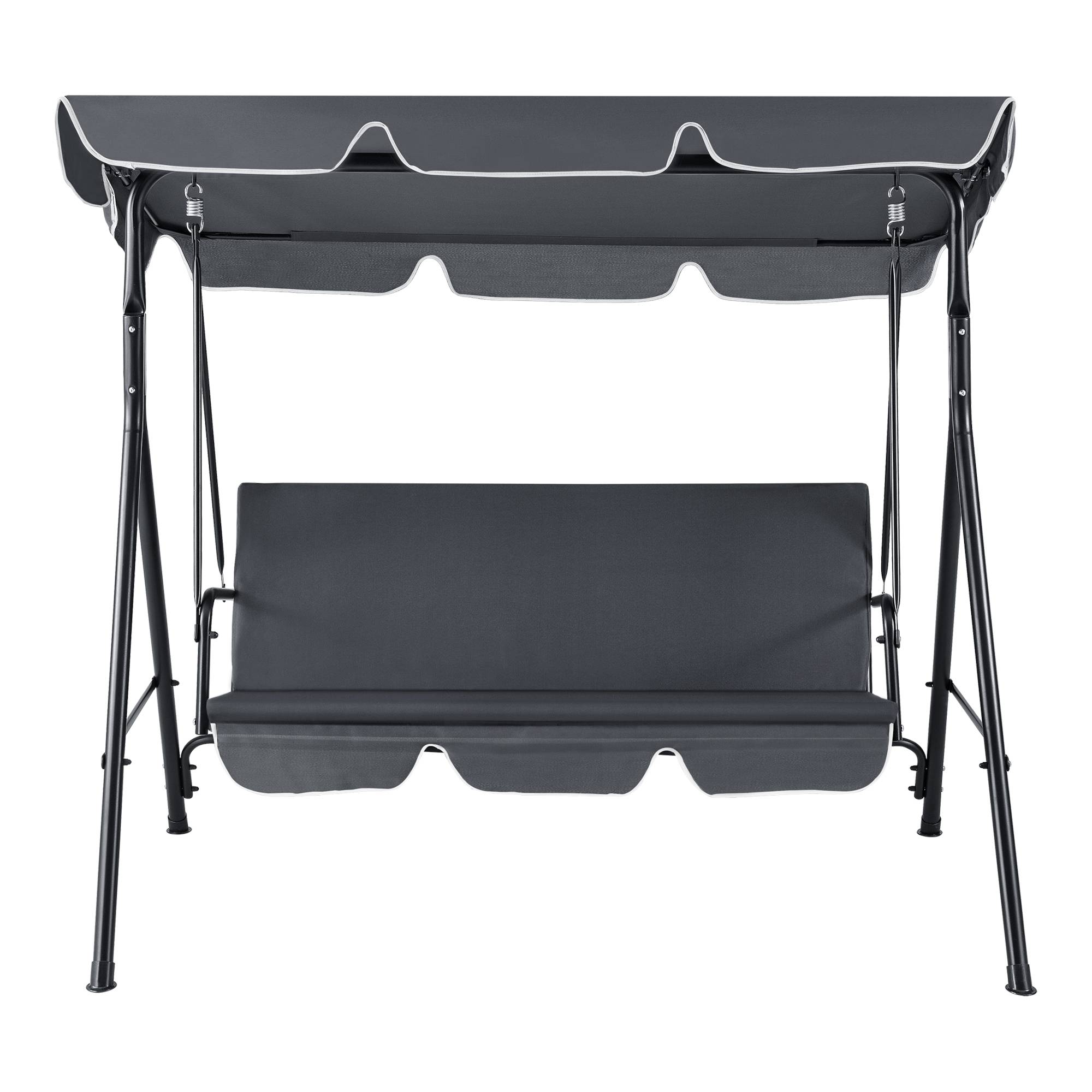 Balancelle de Jardin 3 Places Charge Max. 270 kg 172x112x152cm Gris Foncé [en.casa] - Imagen 3