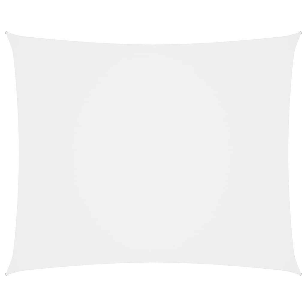 Helloshop26 - Voile toile d'ombrage parasol tissu oxford rectangulaire 5 x 7 m blanc - Imagen 1