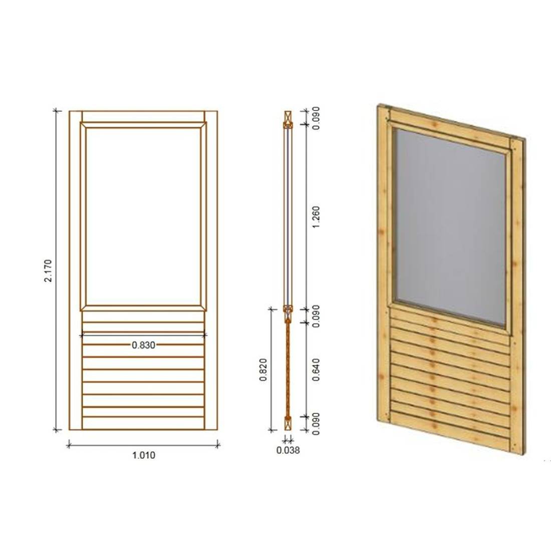 Altanka - Pergola de jardin 4.04x4.04m avec panneaux - traité - ALT126 - ALTANKA - Image 7