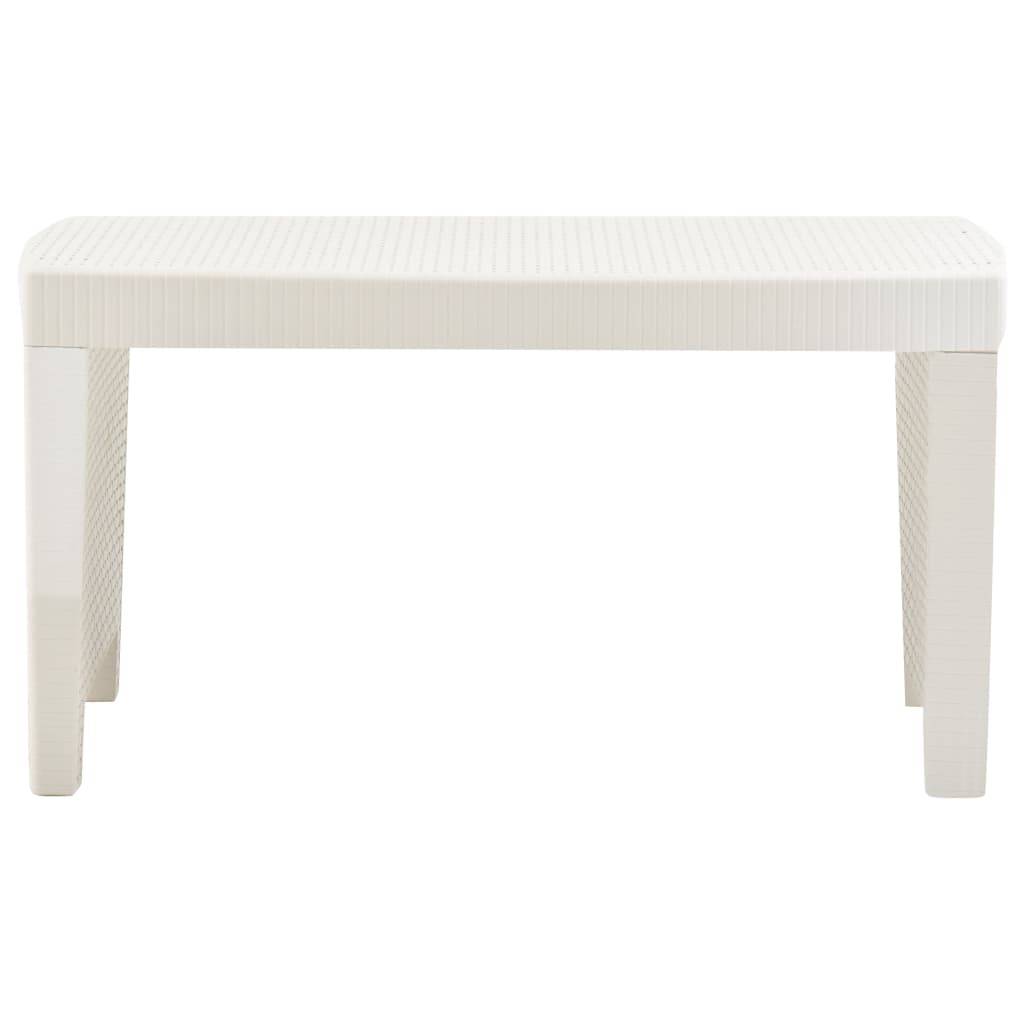Vidaxl - Salon de jardin 3 pcs Plastique Blanc vidaXL 48823 - Image 8
