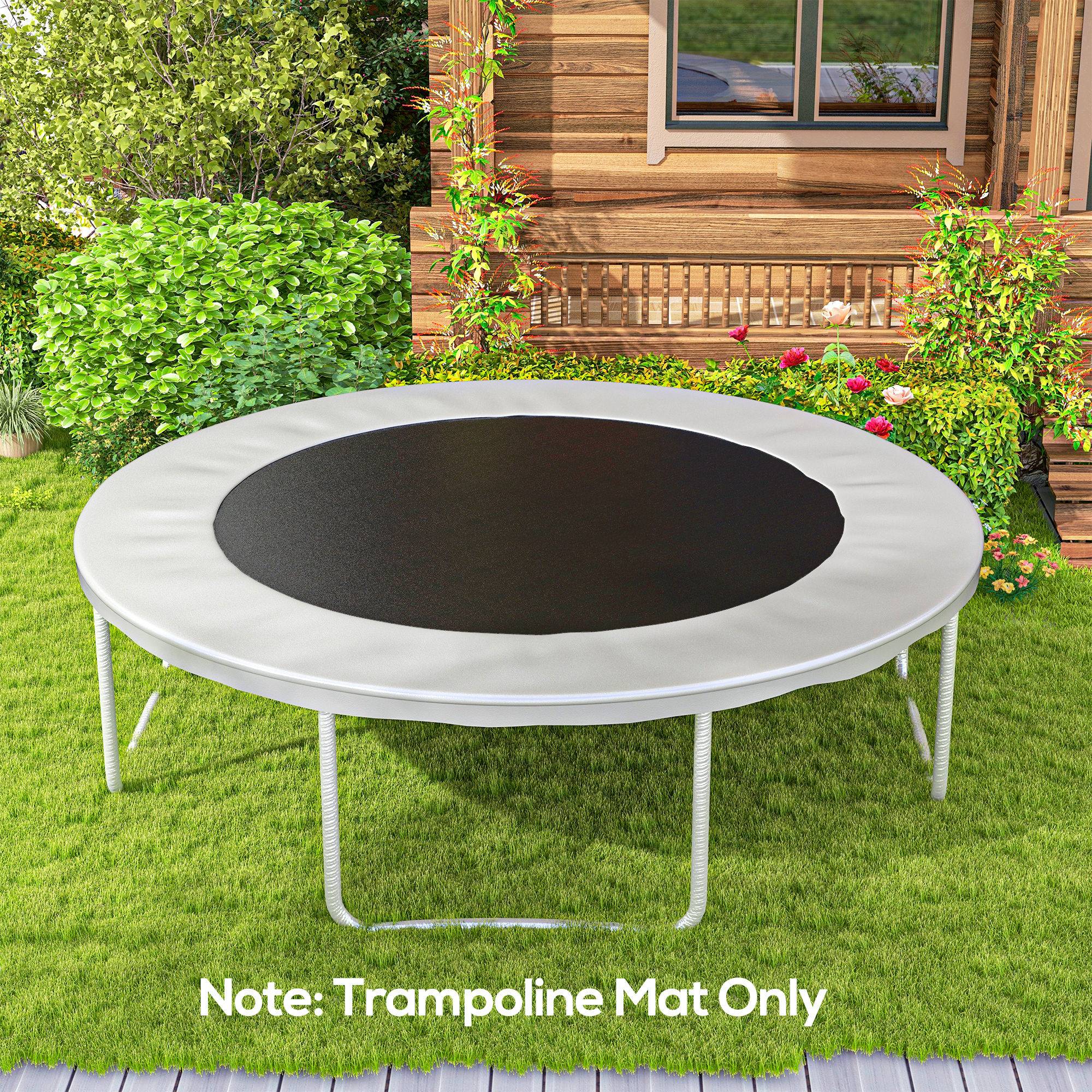 Sportnow - Tapis de rechange trampoline Ø 3,7 m ressorts 14 cm outil 72 crochets en V inclus - SPORTNOW - Imagen 2