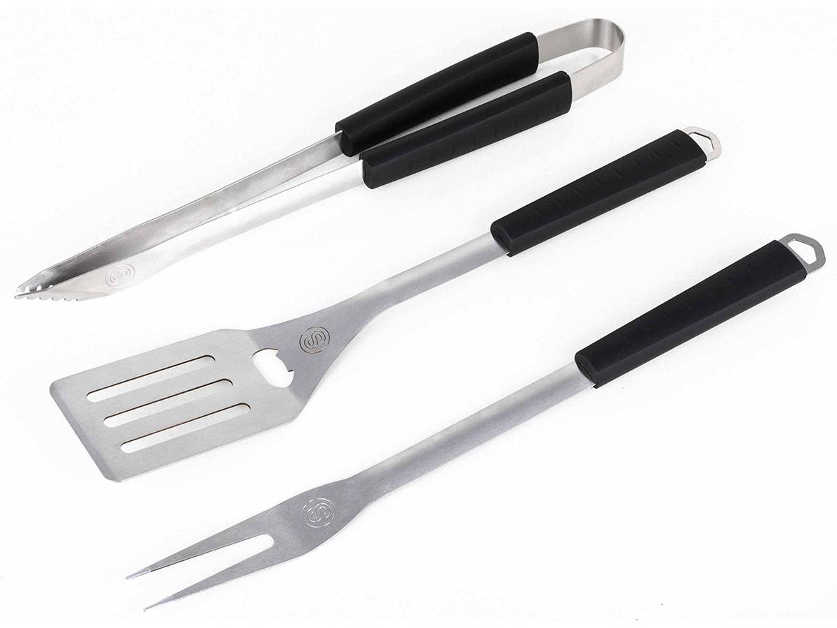 Somagic - Set de 3 accessoires manches soft touch (Pince, Spatule et fourchette) - Imagen 1