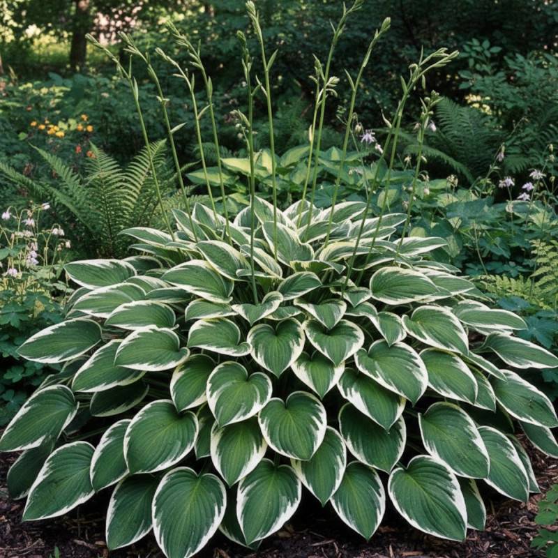Hosta Francee à fleurs Blanche/Bleue - feuillage Caduc - Godet - 5/20 cm - Image 1
