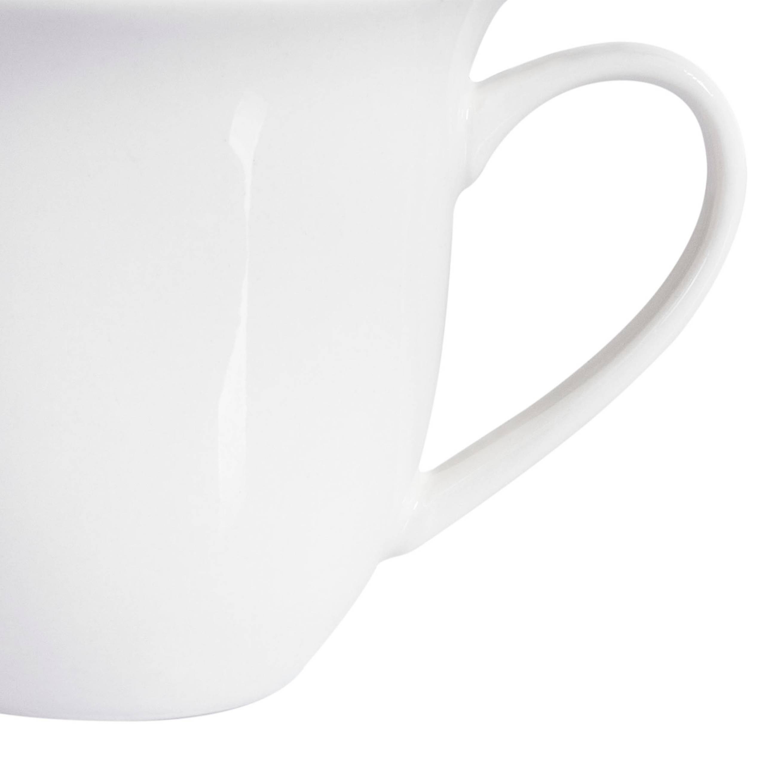 Beliani - Tasses et mugs Porcelaine Blanc ELDERBERRY - 14x14x2- Beliani - Image 7