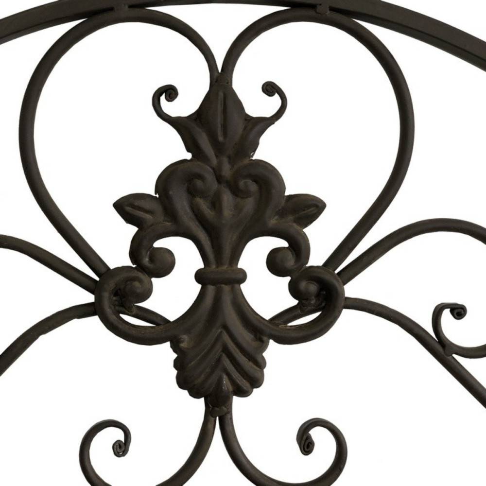 Porte manteaux étagère en métal marron 51 x 38 x 18.5 cm Chemin de campagne - Imagen 3