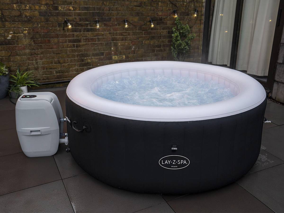 Bestway - Spa gonflable Lay-Z-Spa Miami rond Airjet 4 places - Bestway - Imagen 4