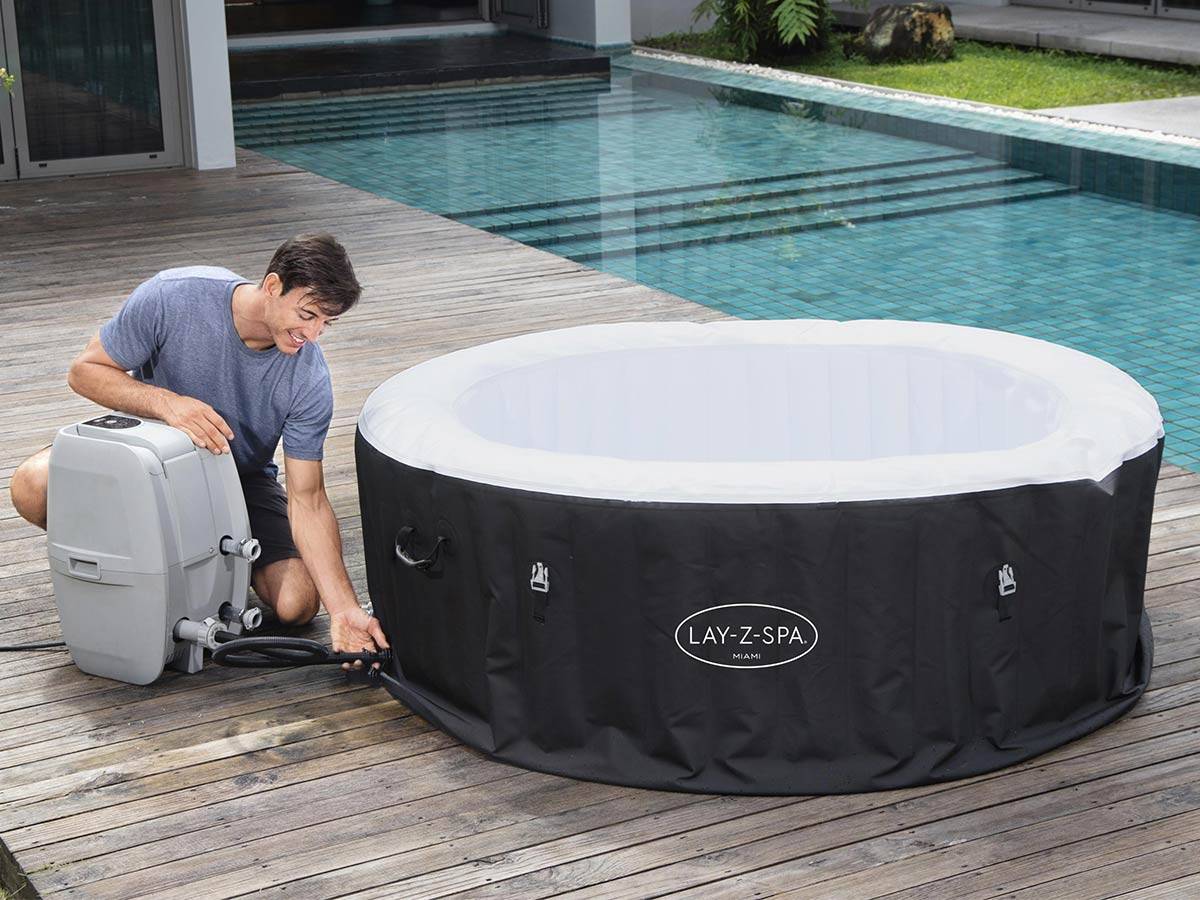 Bestway - Spa gonflable Lay-Z-Spa Miami rond Airjet 4 places - Bestway - Imagen 7