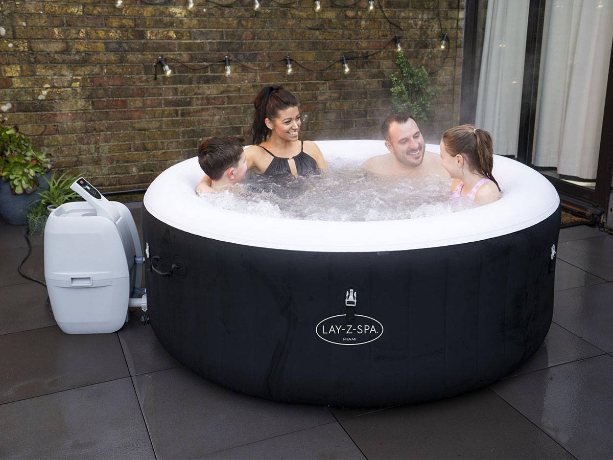 Bestway - Spa gonflable Lay-Z-Spa Miami rond Airjet 4 places - Bestway - Imagen 2