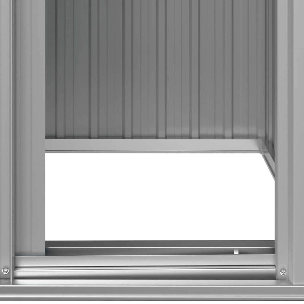 PANGIVO - Abri de jardin avec porte coulissante - Acier galvanisé gris - 126x97,5x177 cm - Surface au sol 1,02m² - PANGIVO - Image 7