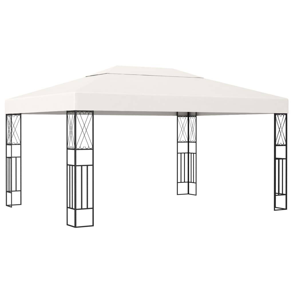 Vidaxl - Tonnelle 3x4 m Crème Tissu 12 m² vidaXL 48007