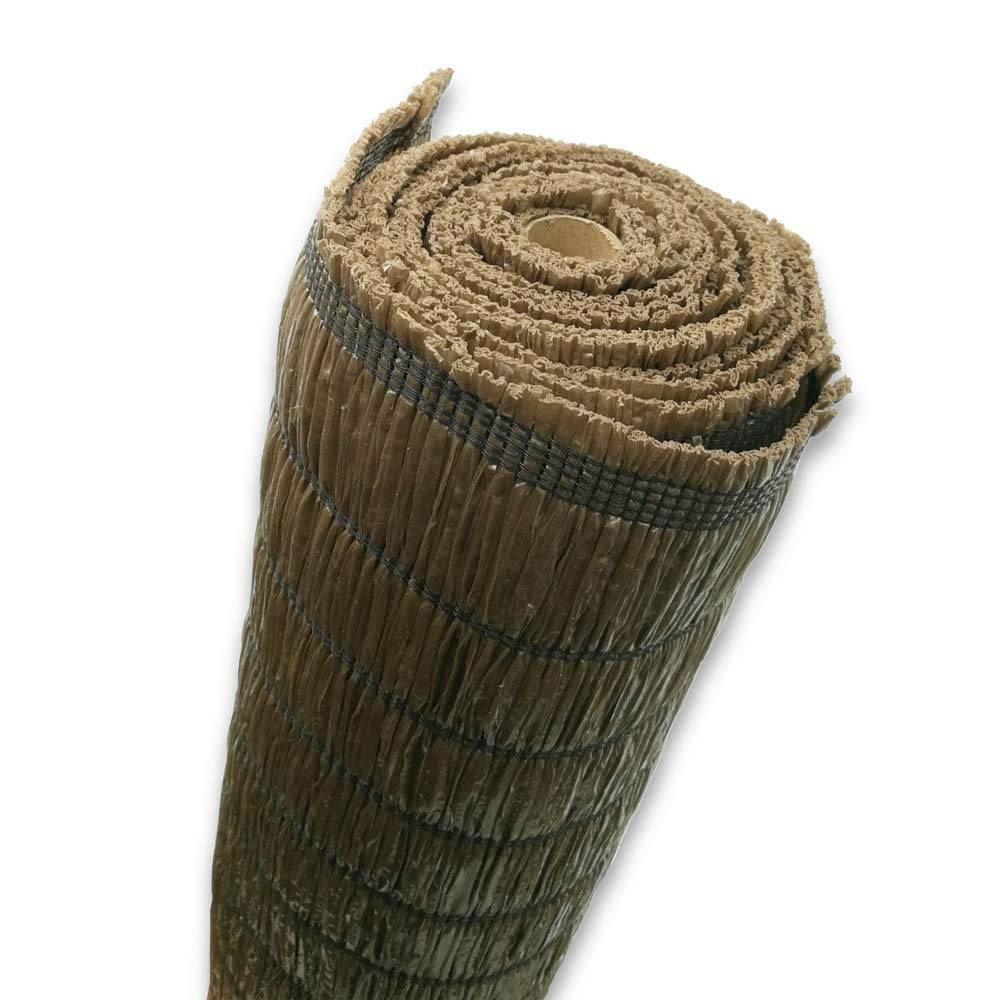 Brise vue synthétique - imitation paille - 230 g/m² 1.5 x 5 Marron - Image 3