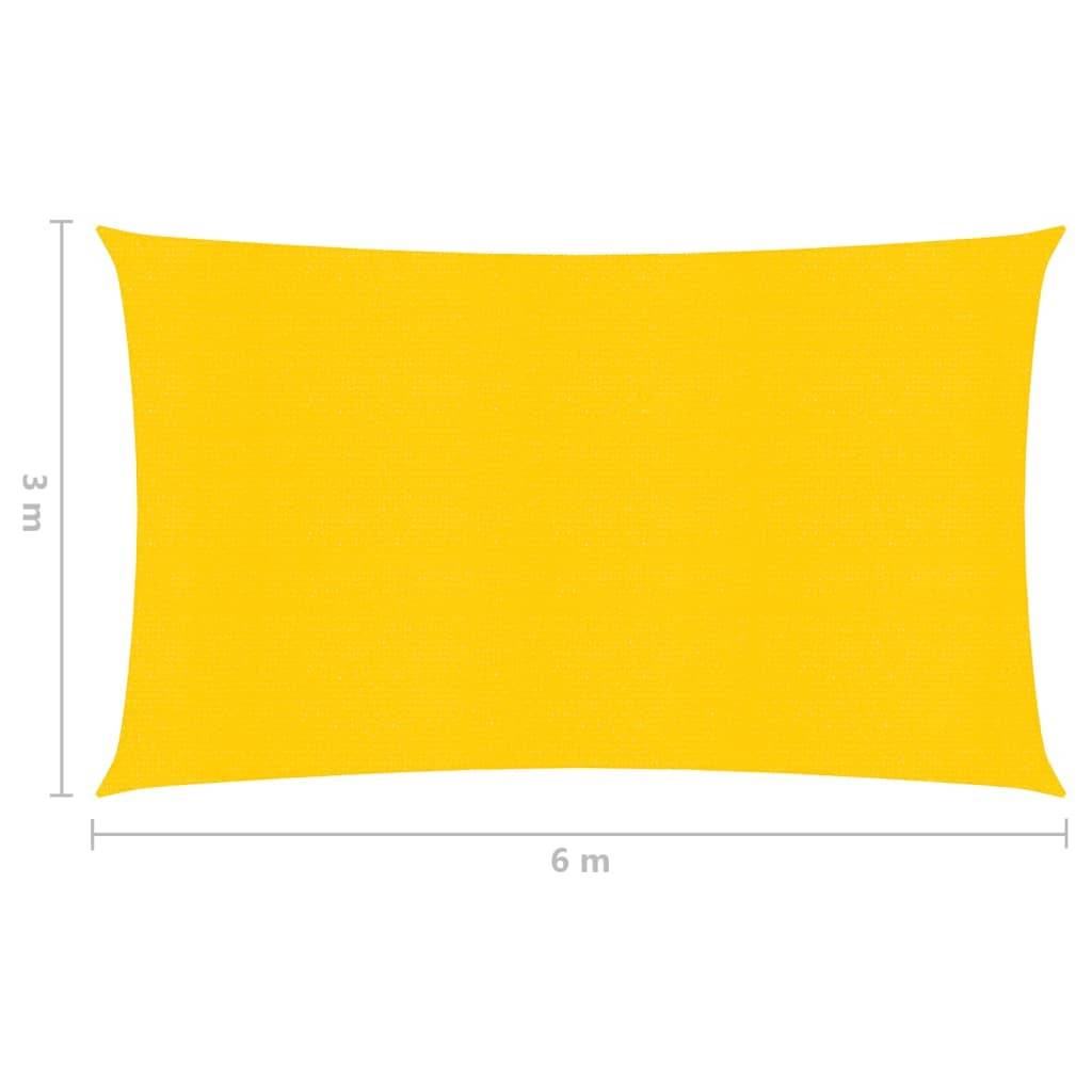 Helloshop26 - Voile d'ombrage 160 g/m² jaune 3 x 6 m PEHD - Imagen 6