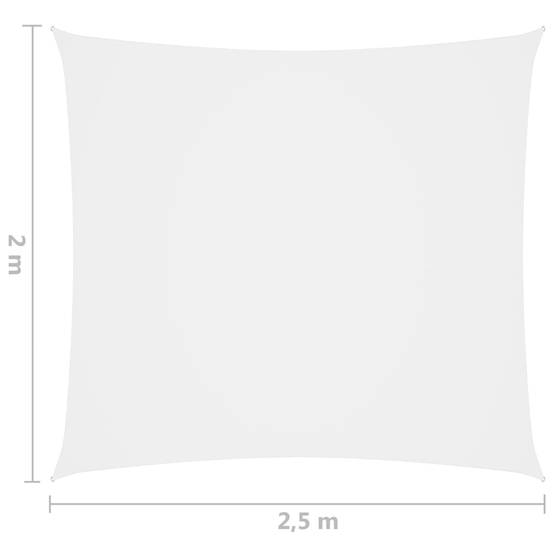 Helloshop26 - Voile d'ombrage parasol tissu oxford rectangulaire 2 x 2,5 m blanc - Imagen 6