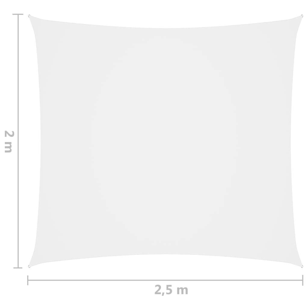 Helloshop26 - Voile d'ombrage parasol tissu oxford rectangulaire 2 x 2,5 m blanc - Imagen 6