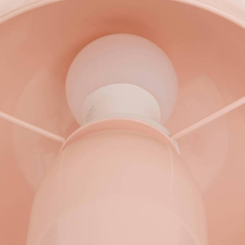 Lampe champignon H24,5 cm Lito métal rose pêche Atmosphera - Image 2