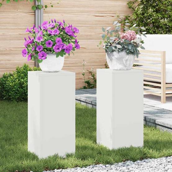 Support plante Prolenta Blanc 24 X 24 X 55 cm - P95017B - Image 1