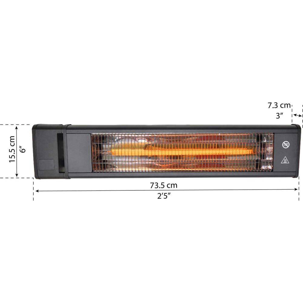 Canopia - Canopia Chauffage extérieur Aluminium et Fibre de Carbone 1800 W - Imagen 3