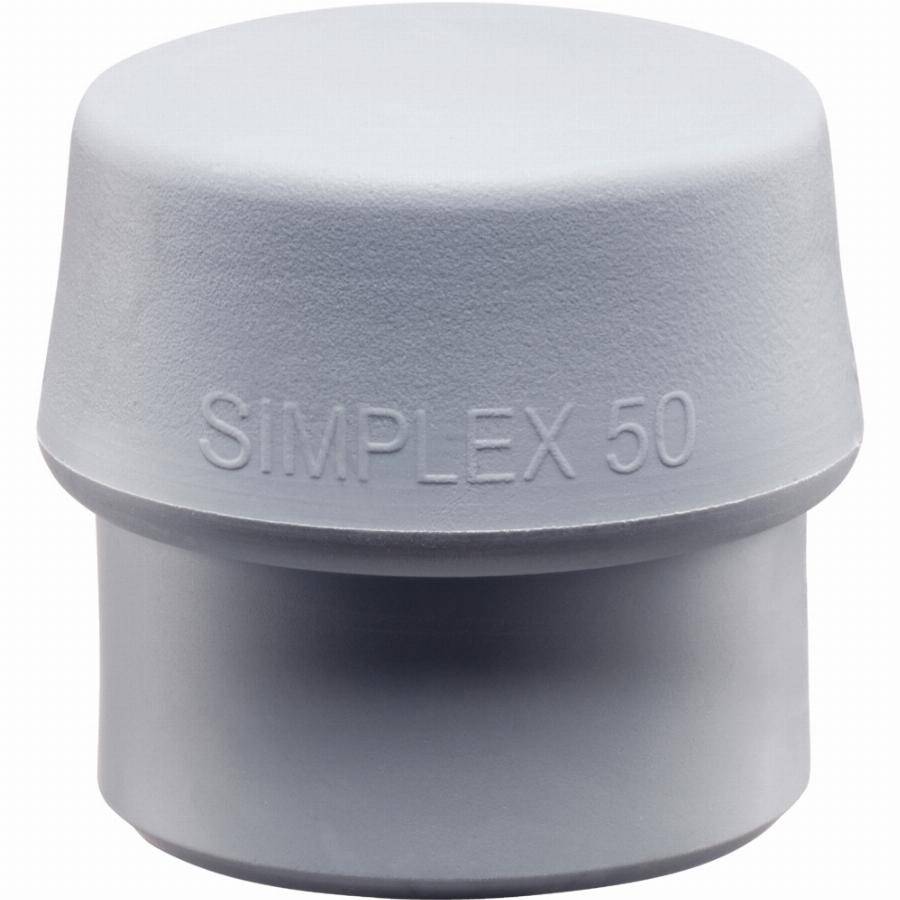 Embouts HALDER SIMPLEX TPE moyen, gris - D=40 mm - 3203.040