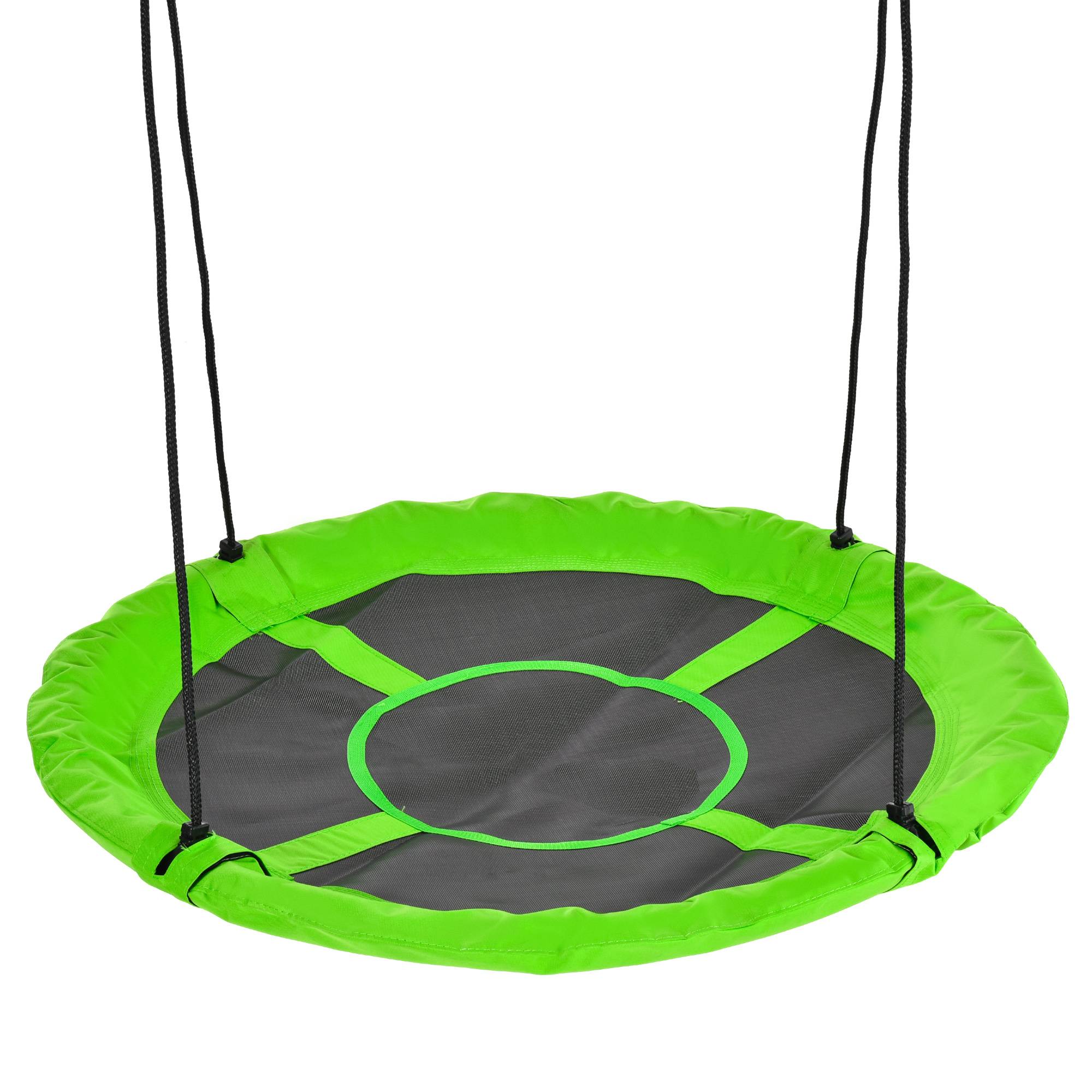 AXI Swibee Balançoire Nid D’Oiseau 100 Cm – Vert Pomme, Corde Réglable Pour Jardin