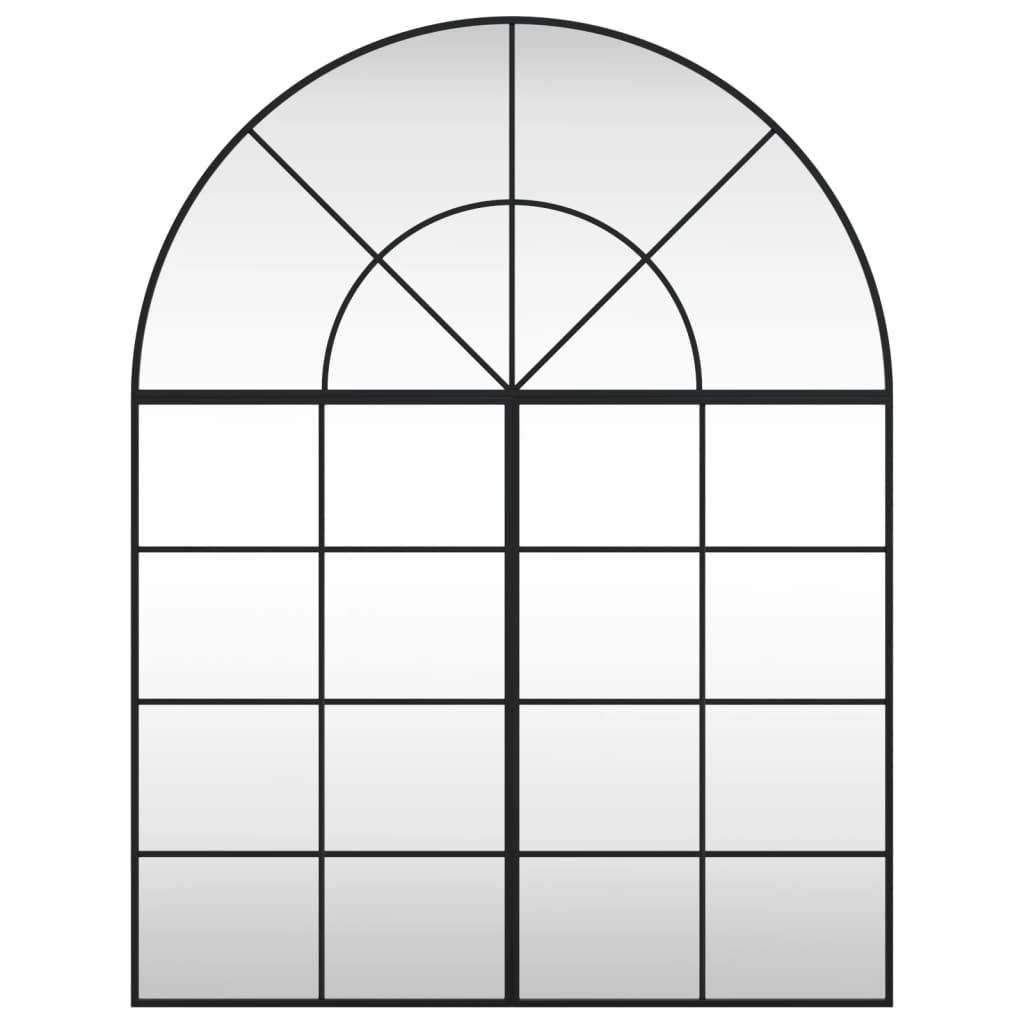 Maison Chic - Miroir mural noir 100x130 cm arche fer Maison Chic - Image 3