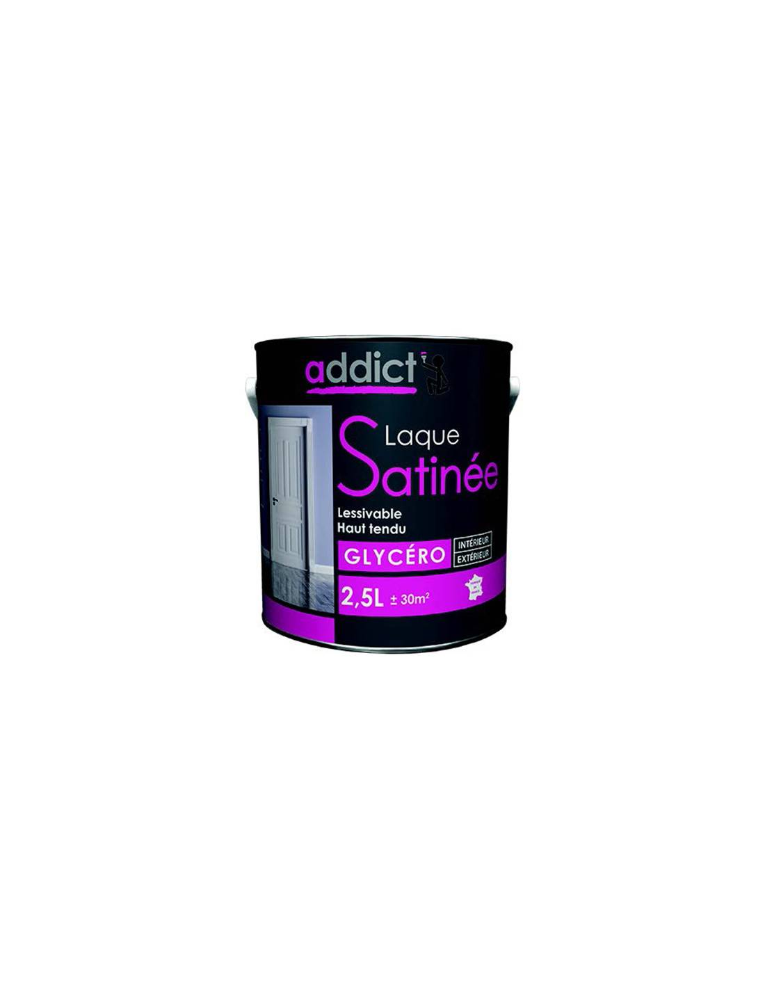 Peinture Laque Glycéro Satin 2.5l Blanc - Addict - Image 2