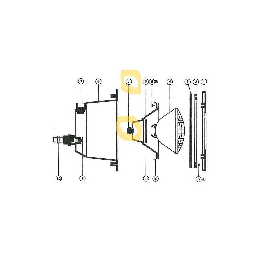 Hayward - Presse étoupe pour projecteur de piscine - PRX20020 - Hayward - Imagen 2