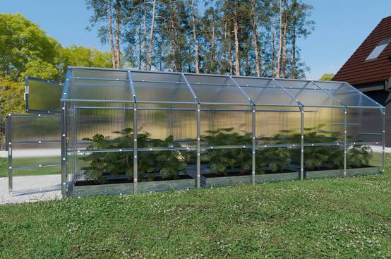 Serre KLASIKA BERNARD 2,35 x 6 m (14,1 m²), 4 mm avec revêtement en polycarbonate - Image 2