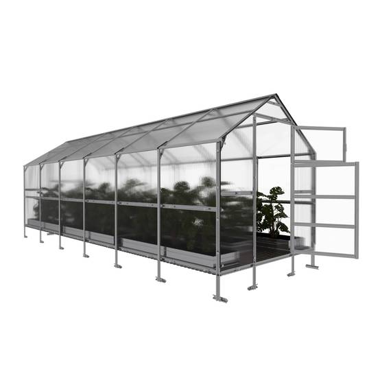 Serre KLASIKA BERNARD 2,35 x 6 m (14,1 m²), 4 mm avec revêtement en polycarbonate - Image 4